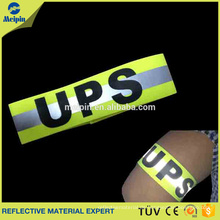 Benutzerdefinierte High Visibility fluoreszierende gelbe oder orange Sport Reflektierende Armband